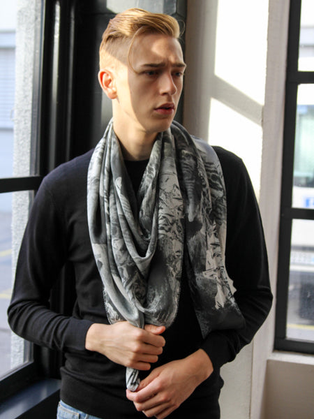 DEAR SPARKLY – STONE silk scarf