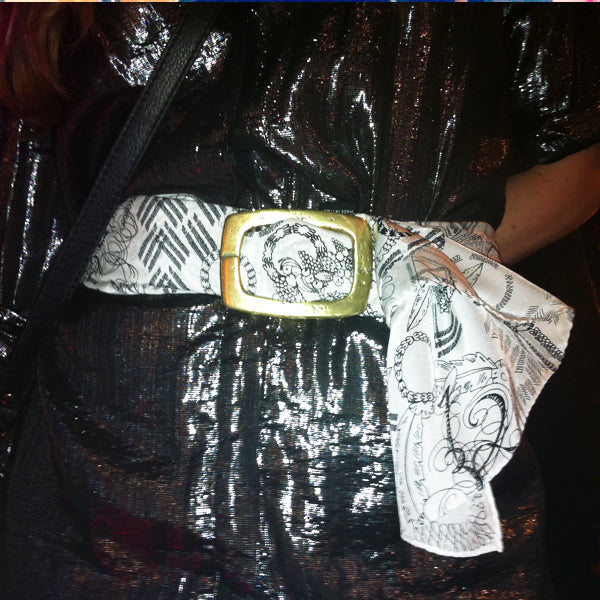 MYSTERY DOOR – crepe de chine silk scarf