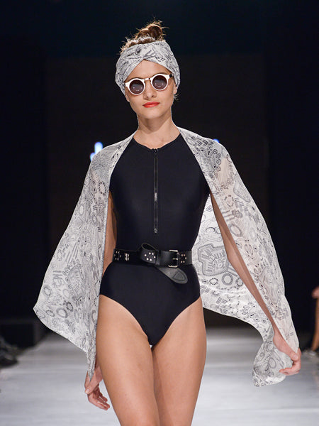 MYSTERY DOOR – crepe de chine silk scarf