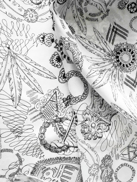 MYSTERY DOOR – crepe de chine silk scarf