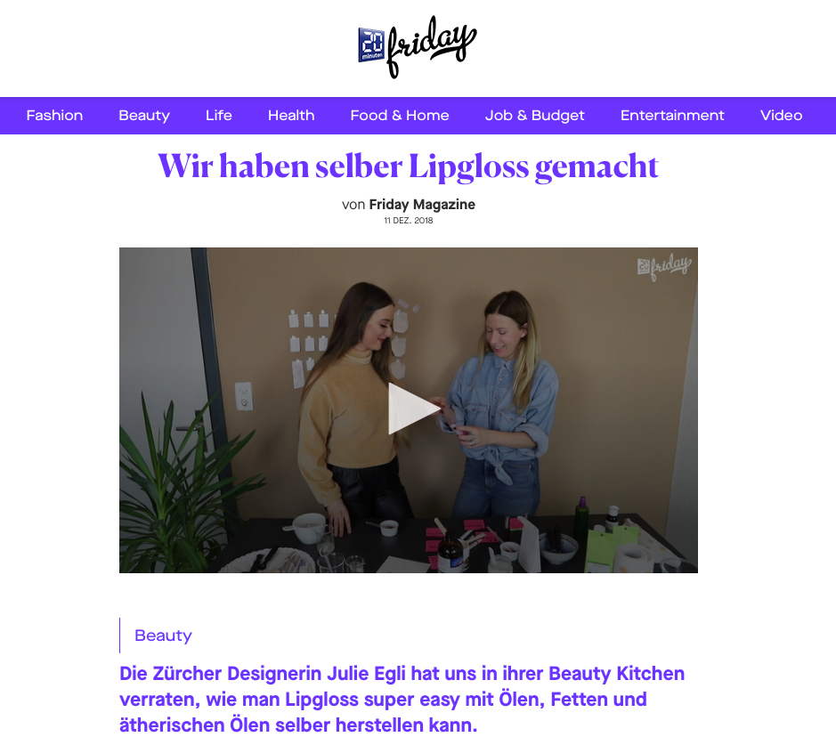 LIPGLOSS – Beauty Kitchen