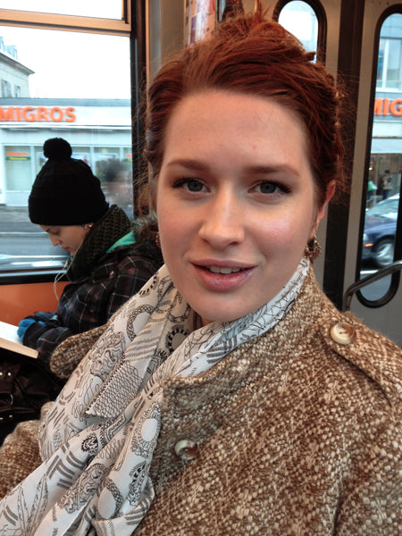 MYSTERY DOOR – crepe de chine silk scarf