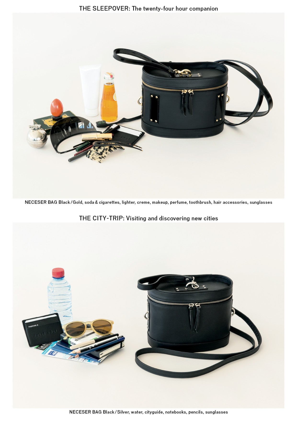 NECESER – BLACK/GOLD bag